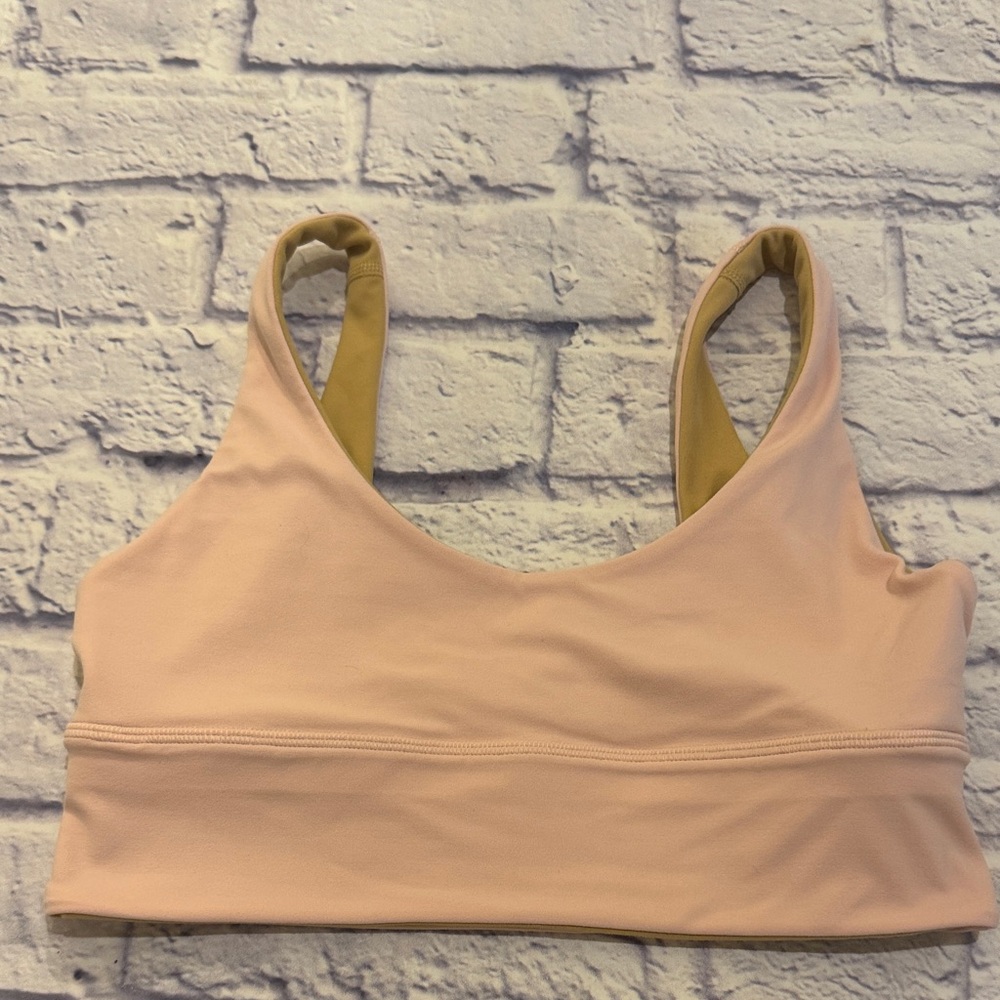 Lululemon Align Reversible Bra *Light Support, A/B Cup Pink Mist / Pecan Tan 8